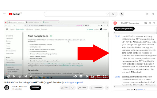 ChatGPT Summarizer: Pages, Articles, YouTube